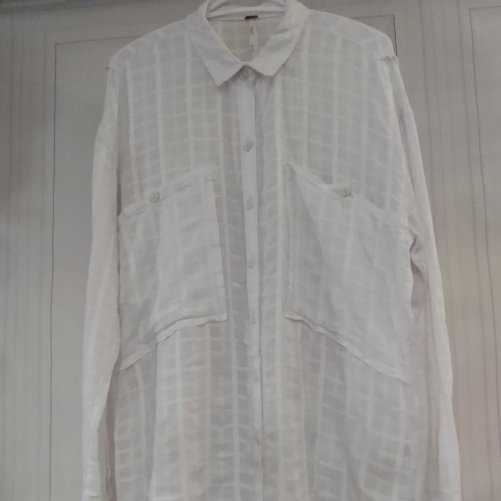 Free People Button Shirt